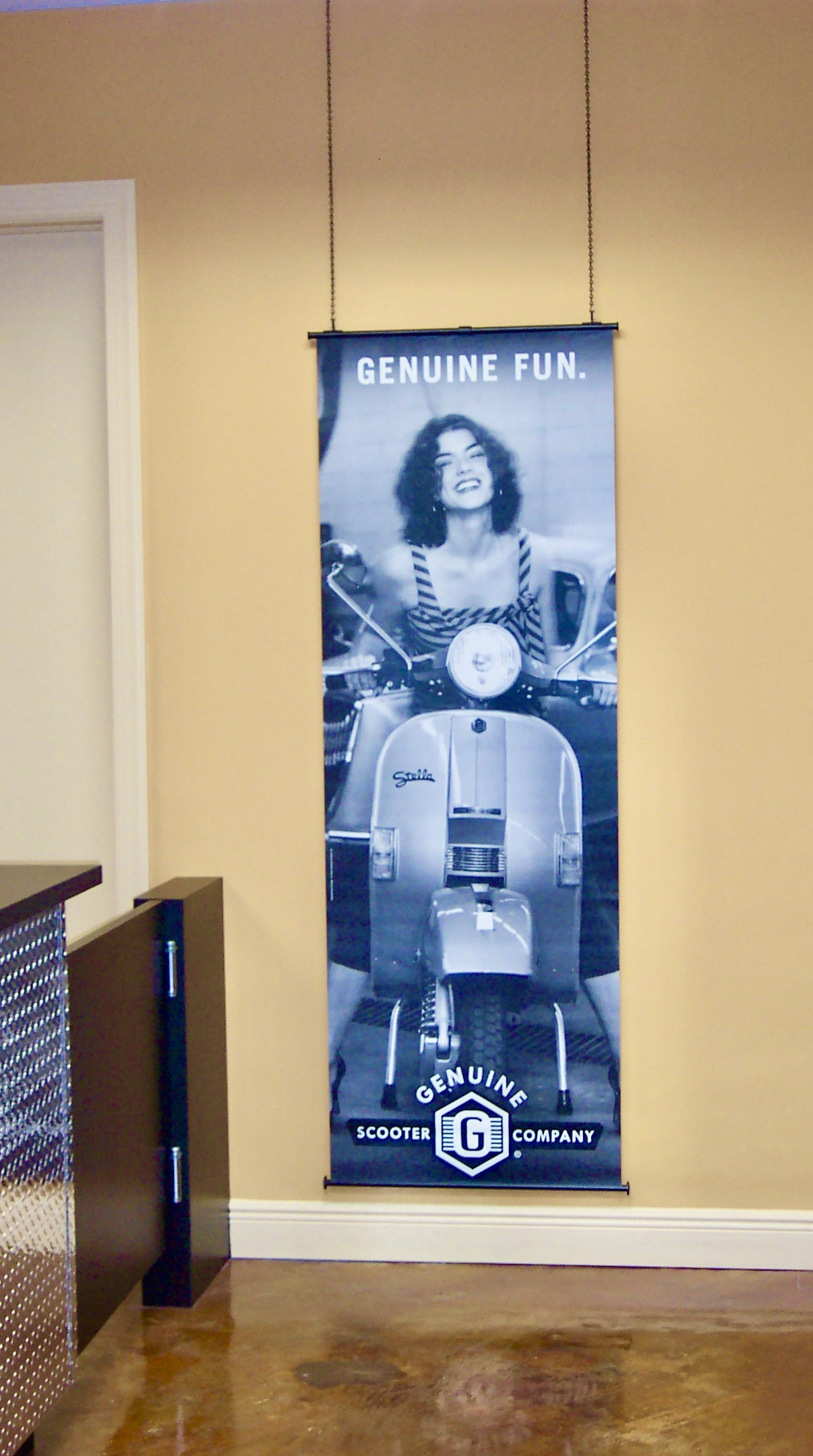 Poster of the scooter shop