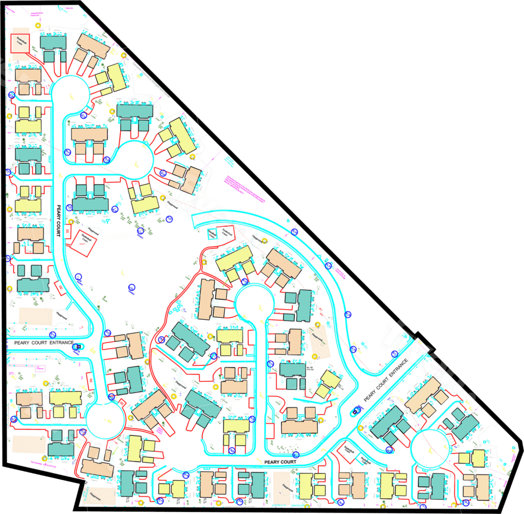 Planned map of a village