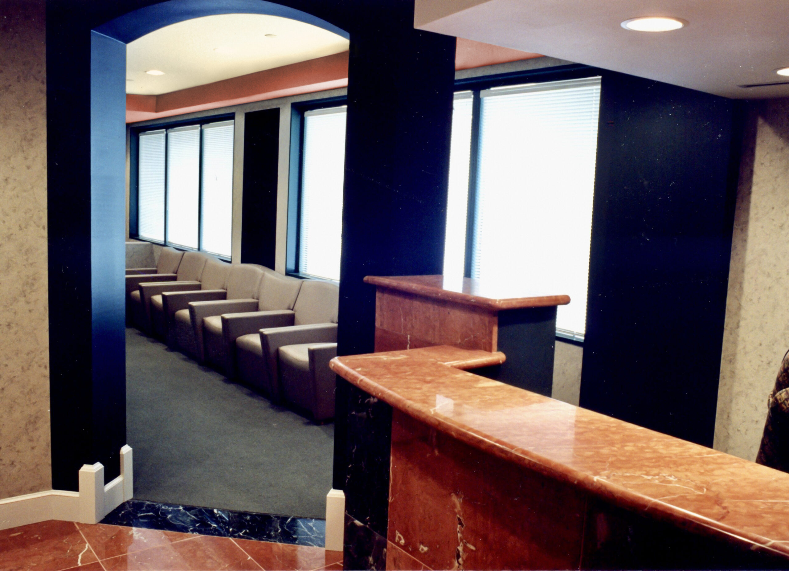 Inside reception of the FMC company