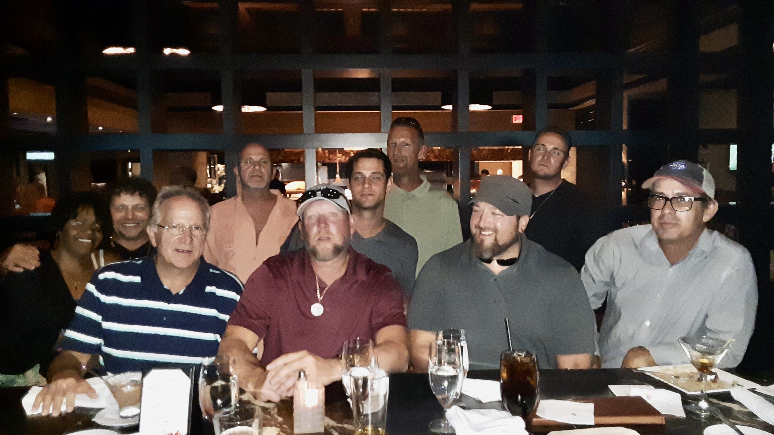 Company dinner on a luxurious restaurant