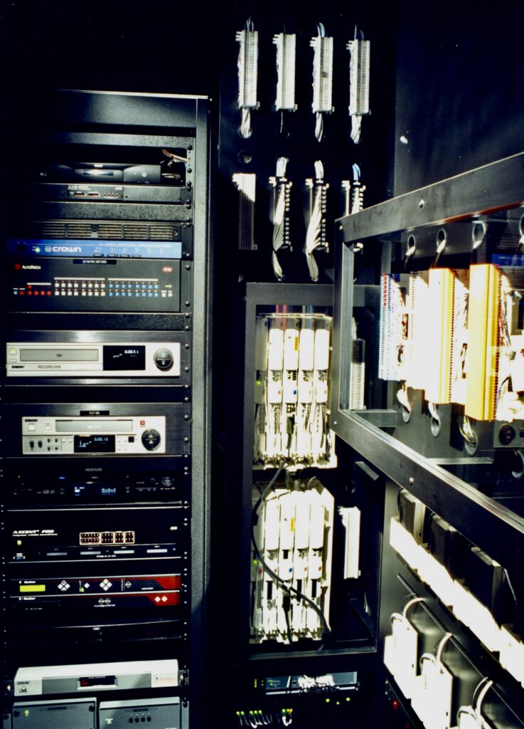 A room full of equipment